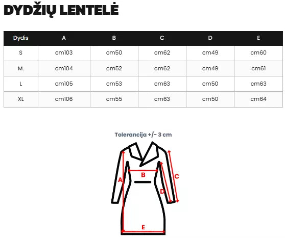 Juoda striukė Keima